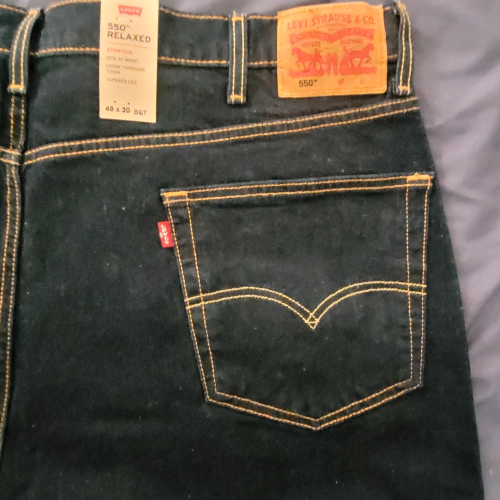 Levi's 550 Relaxed Men's Big & Tall Dark Blue Relaxed Jeans